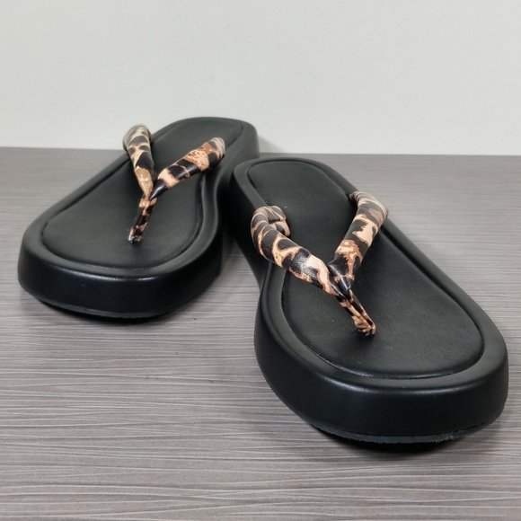 14th & Union Audrina Animal Print Flatform/Platform Sandal, Womens Size 9 M - Picture 4 of 8